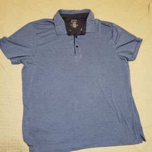 Apt. 9 Men's Textured Blue Polo Shirt